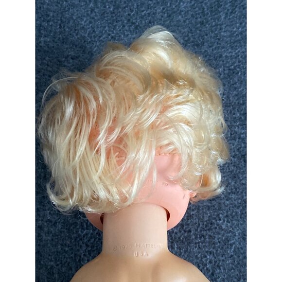 VTG Mattel Baby Tenderlove Baby Doll Soft Rubber Blonde Blue Eye 1975-1978 - Picture 9 of 13